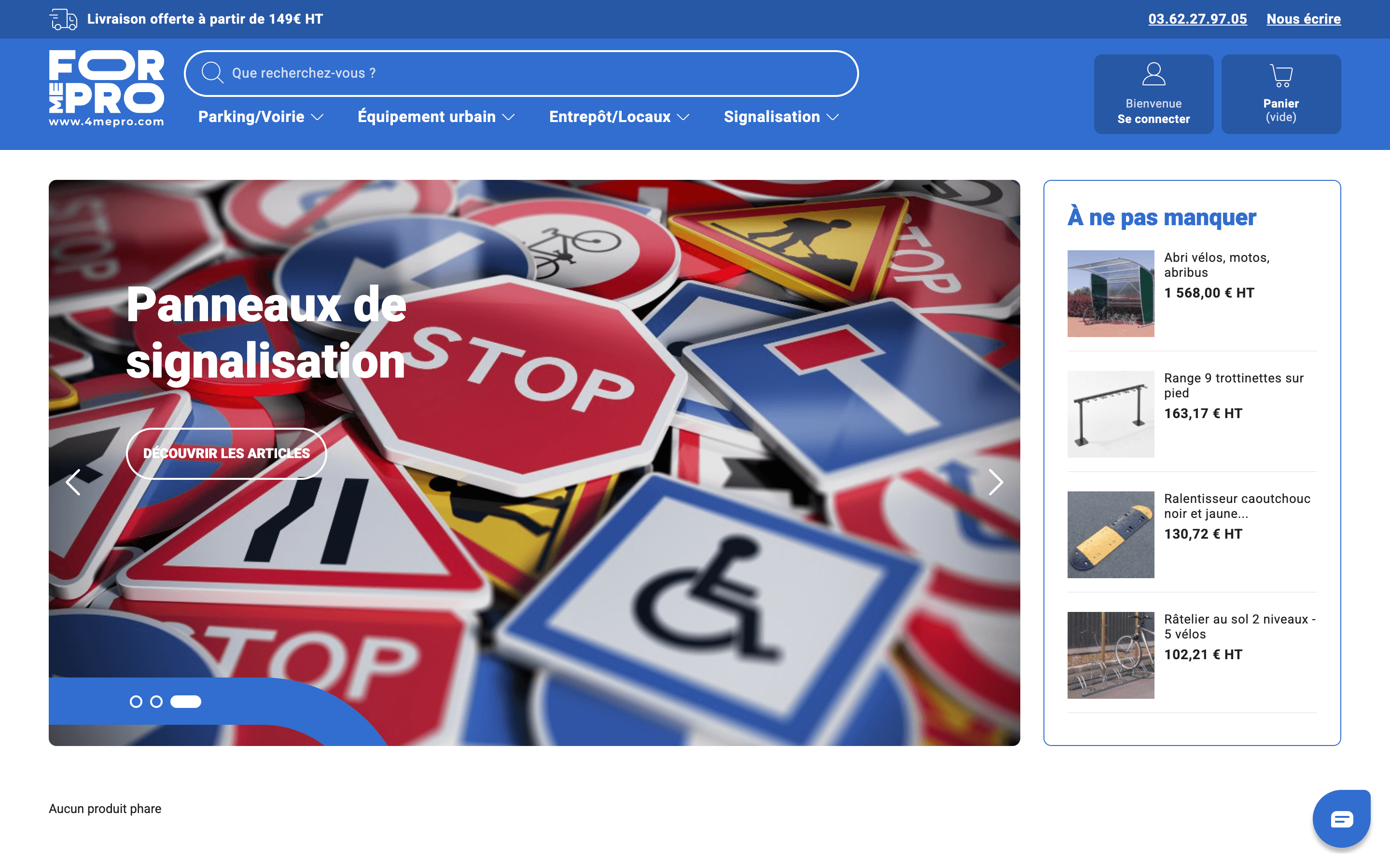 Aperçu du projet 4mePro.com